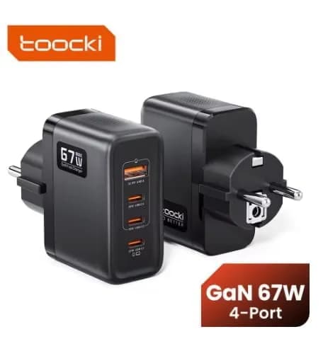 Toocki 67W GaN USB C 충전기 KR 플러그 ($12.89)