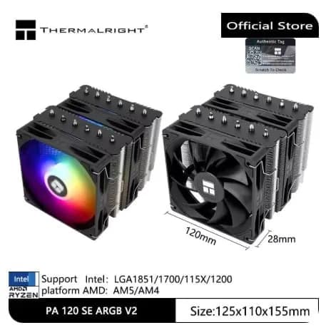 써멀라이트 피어리스 어쌔신 120 SE V2 CPU 공랭쿨러