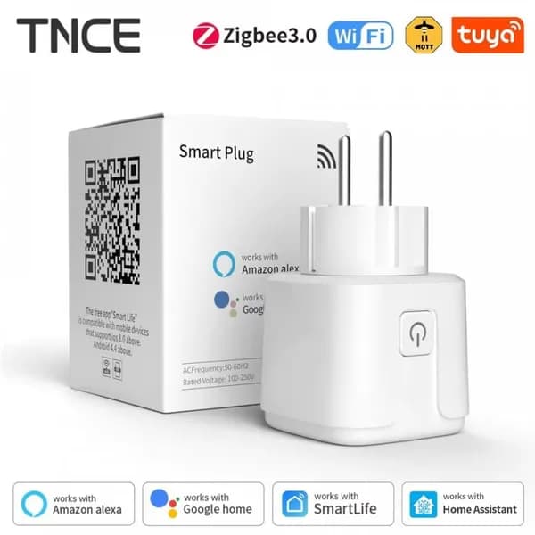 TNCE Tuya 스마트 플러그 16A 원격 제어 음성 제어