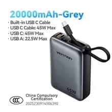 벤션 CCC 45W 20000mAh 보조배터리 외 3종