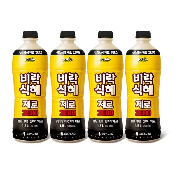 팔도 비락 식혜 제로 1.5L x 4개 (9,900원/무료)