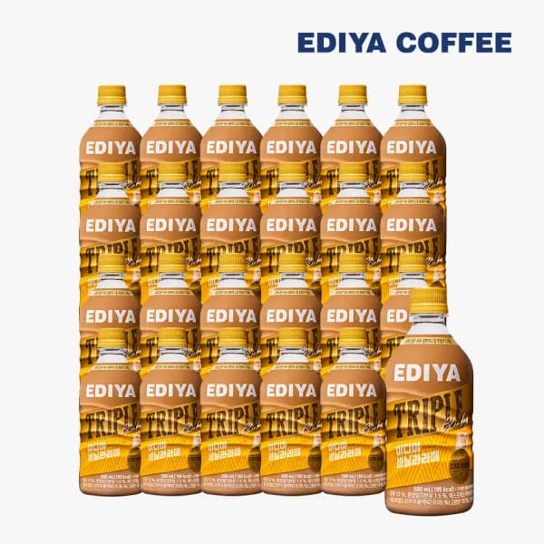 이디야 트리플 PET커피 바닐라라떼 500mL x 24개 (19,181원/무료배송)