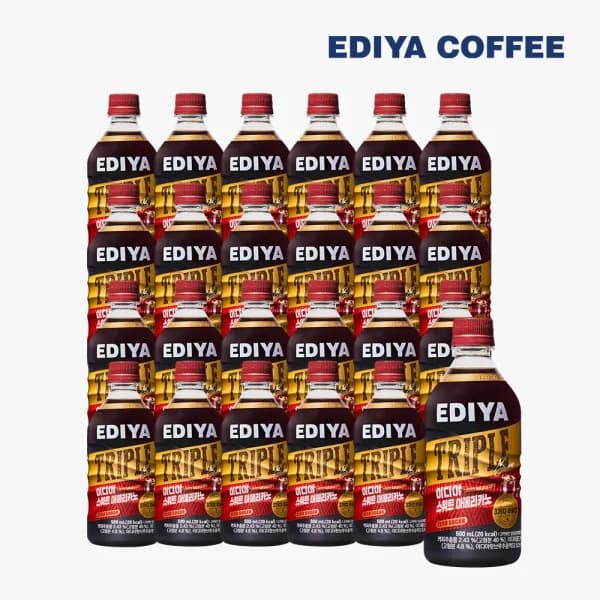 이디야 트리플 PET커피 스위트아메리카노 500mL x 24개 (19,699원/무료배송)