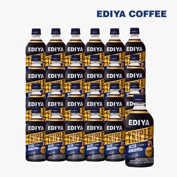 이디야 트리플 PET커피 아메리카노 500mL x 24개 (19,699원/무료배송)