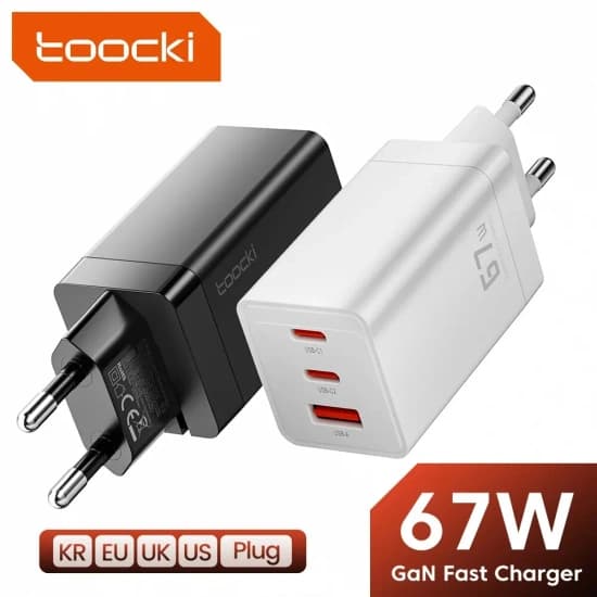 Toocki GaN USB C 67W 충전기 KR ($10.67/무료) 삼성보배 25W 10000 mAh (2.2만원/무료)2