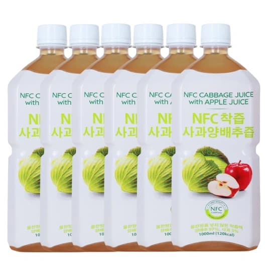 파모빗 물 타지 않은 저온 착즙 사과 양배추즙 원액 주스 6000ml nfc (16,215원/무료)1