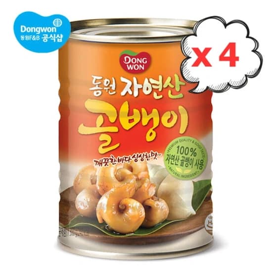 동원 원터치 자연산 골뱅이 300g  4개 (15,687원/무배)