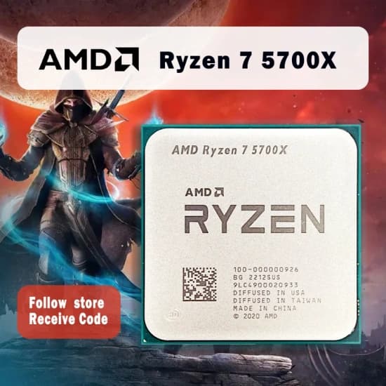 AMD RYZEN 7 5700X3D($100)/ AMD 라이젠 5 7500F($84)/ 5700X($80)/ 5600($53)/ 7700($164)2