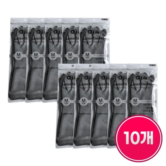 라텍스 고무장갑 10개 (10,125원/무료)1