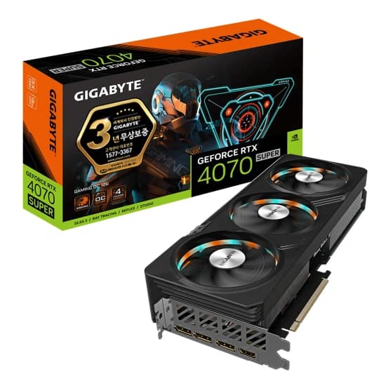 GIGABYTE 지포스 RTX 4070 SUPER Gaming OC D6X 12GB 제이씨현 (862,083원,무료)[본사직영] PNY 지포스 RTX 4060 VERTO D6 8GB Dual 제이씨현 (298,697원,무료)