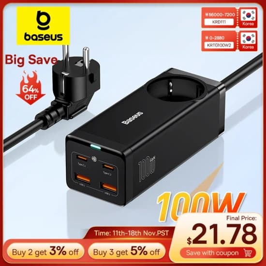 제우스랩 16인치 휴대용모니터($72.39/무료) | UGREEN 25000mAh 145W 보조배터리($35.95/무료) 200W Nexode($52.38/무료) | Baseus 100W 데스크탑 충전기($21.78/무료) | Anker 735 보조배터리+무선충전스테이션($84.51/무료) | UGREEN 200W 충전기($48.42/무료)2