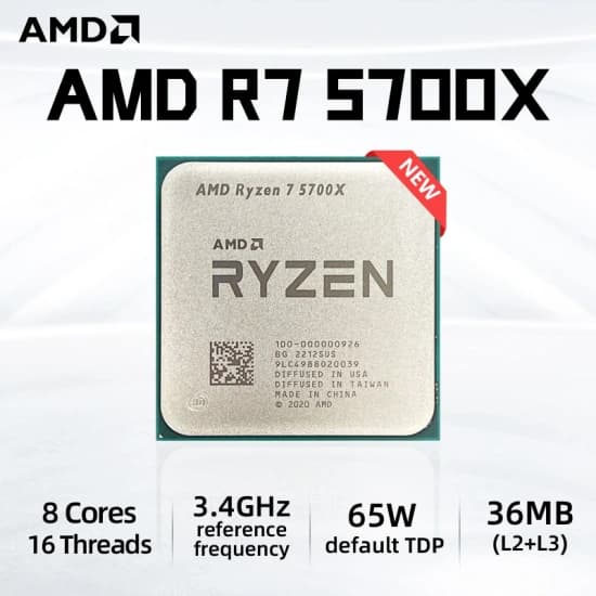 AMD Ryzen 5 5600($55) 7500F($83) 5700X($81) 5700X3D($105) 9600X($134)1