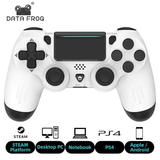 DATA FROG 블루투스 호환 게임 컨트롤러, PC 듀얼 진동 조이스틱($5.46/무료)