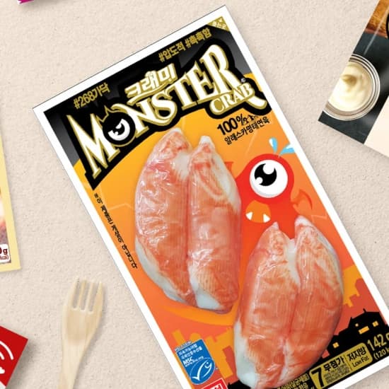 GBROWA 한성 크래미 몬스터 크랩 142g x 10개(14,153원)/유귀열 The귀한 도가니탕 700g 6팩( 21,321원)/즉석 떡볶이 4세트(떡+소스) + 어묵100g(7,226원)/와르르 벽돌 삼겹살 1.2kg 4인분(8,979원)/ 국내산 1등급 냉장 앞다리살 찌개용 400g x 2팩(8,710원)/무료