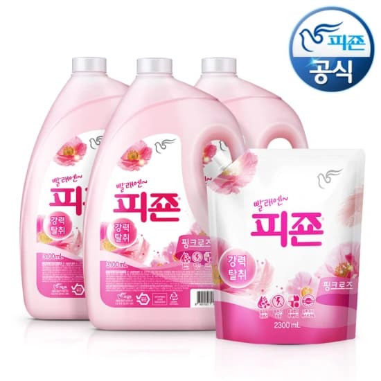 피죤 강력탈취 섬유유연제 3100ml x 3개 + 2300ml 1개 (11,868원/무료)