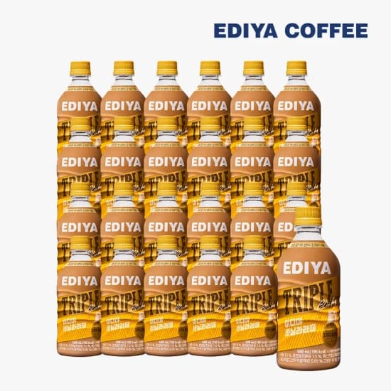 이디야 트리플 PET커피 바닐라라떼 500mL x 24개 (28,259원/무료)