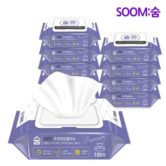 코인딜>[당일출고] 숨 프리미엄 물티슈 100매 10팩 (캡형) (4,874원,무료),숨 포켓 미니 물티슈 8매 20팩 + 추가증정 5팩 총 25팩 (3,438원,무료)