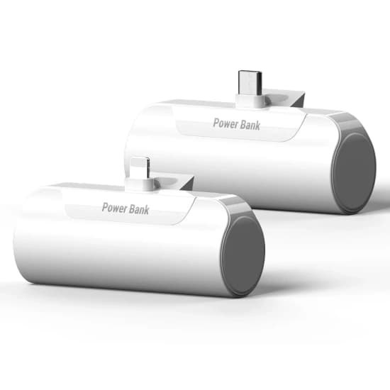 1+1 세트 C타입 8핀 미니 보조배터리 도킹형 일체형 5000mAh(5,189원)/프라임큐 미니 보조배터리 C타입 도킹형 일체형 5000mAh(2,558원)/무료