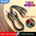 Olaf 100w 3in1 USB 고속충전 멀티케이블(875원/무료)2