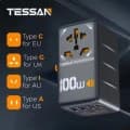 TESSAN 100W GaN 범용 여행용 어댑터($25.47/무료)
