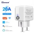 Tuya 스마트 Wifi 플러그 20A 원격제어 스마트 소켓 ($4.52)
