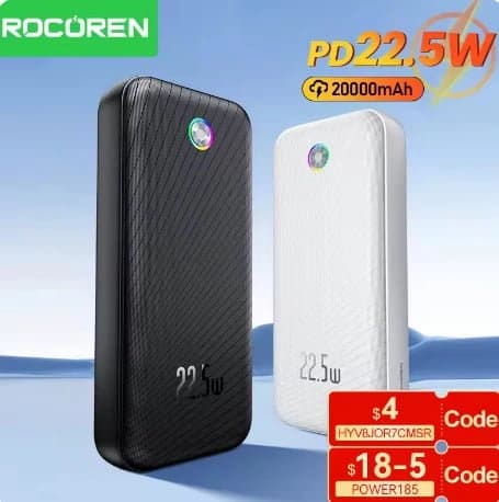 Rocoren 보조배터리 10000mAh ($3.01/무료)2