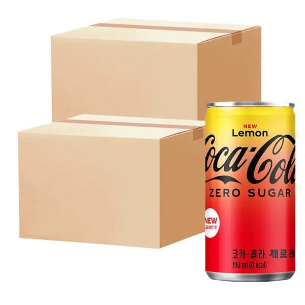 코카콜라 제로 레몬 190ml X 60캔 (27,600원/무료)