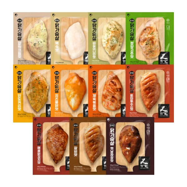 꼬기다 프리미엄 냉동 스팀 닭가슴살 100g 10개입 (22,900원/무료)