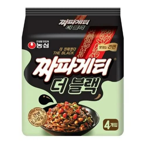 짜파게티 더 블랙 116g, 4개 (4,580원/와우무료)