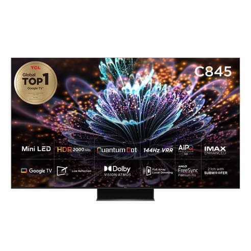 tcl 4K Mini LED TV 65인치 65C845 65C755 스탠드 (와우 870,900원/ 977,100원/ 무료)