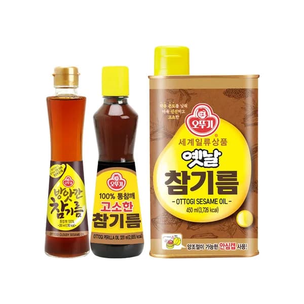 오뚜기 고소한 참기름 320ml 3병(토스 16,380원/무료)