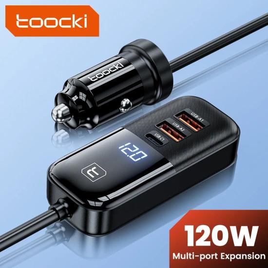 Toocki 120W PD 차량용 충전기($7.17/무료)2