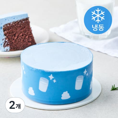우유초코 미니케이크 (냉동), 135g, 2개(7,580원/1.5만 구매 시 와우무료)