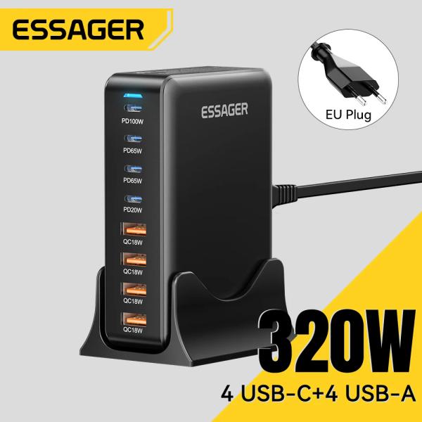 Essager 320W GaN 충전기 8포트 $23.92/선봉 양평해장국 10개 3만원