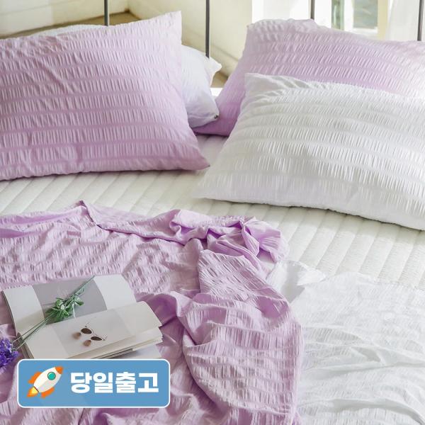 시어서커 홑이불 여름침구 세트 인견(11,040원) 여름 얇은 이불(9,956원)