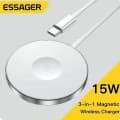 Essager 15W 무선충전 스탠드 3 in 1 $7.34/Essager 330w 8포트 충전기 $23.96