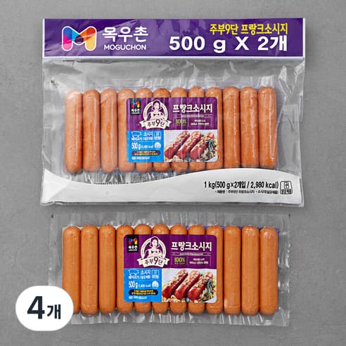 목우촌 주부9단 프랑크 소시지, 500g, 4개 외 하늘보리 (16,960원/와우무료)