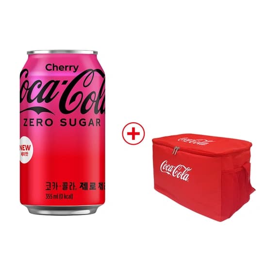 코크제로 체리 355ml 캔 24개입+대형보냉백 (16,890원/무료)