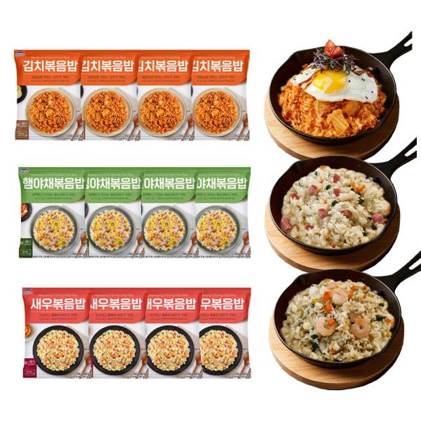 밥하기 귀찮을땐 간편 한우물 볶음밥 3가지맛 12봉 세트 (18,267원 /무배)