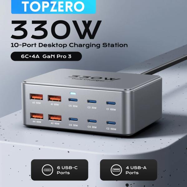 330W USB C GaN 충전기 ( $14.52/무배)2