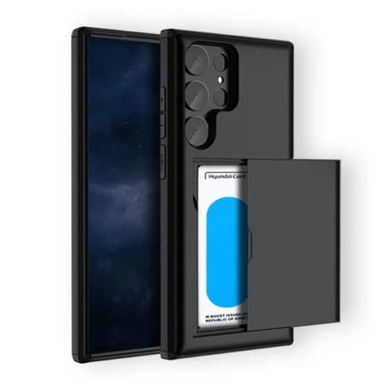 갤럭시/아이폰 슬라이드 카드 케이스 블랙 (5,900원/무료)1