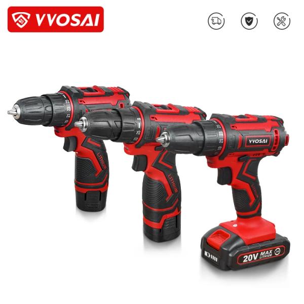 VVOSAI 20V 무선 드릴 전기 스크루 드라이버($11.46/무료)1