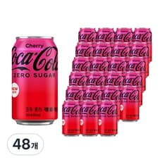 코카콜라 코크제로 체리 음료, 355ml, 24개 (14,910원/와우무료)6