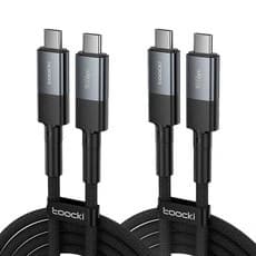 Toocki USB4 8K 썬더볼트4 호환 40Gbps C타입 240W 충전케이블 2개 (19,800원/무배)8