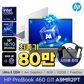 HP AI 프로북 460 G11 A9MR2PT 메모리더블업 16GB 512GB (비씨 농협카드 809,400원/무료)9