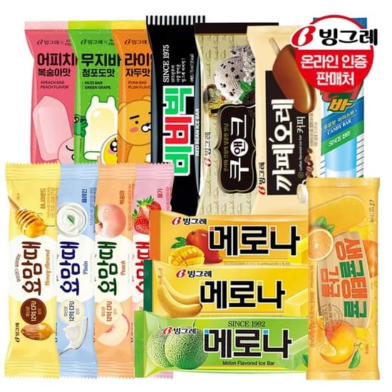 빙그레 인기아이스크림 바 20+20개 골라담기(토스 17,980원/무료)
