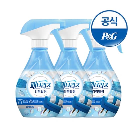 페브리즈 섬유탈취제 용기형 370ml 3개 (토스카카오11,710원/무배)3