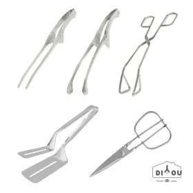 디유 올스텐 주방 조리도구 5종 세트_고기 집게 3종 + 더블 뒤집게+손편한 주방 가위 (분리형) (11,870원/무료)1