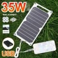 35W Sunpower 휴대용 태양 전지 패널 5V 태양 광 플레이트($6.95/유료)