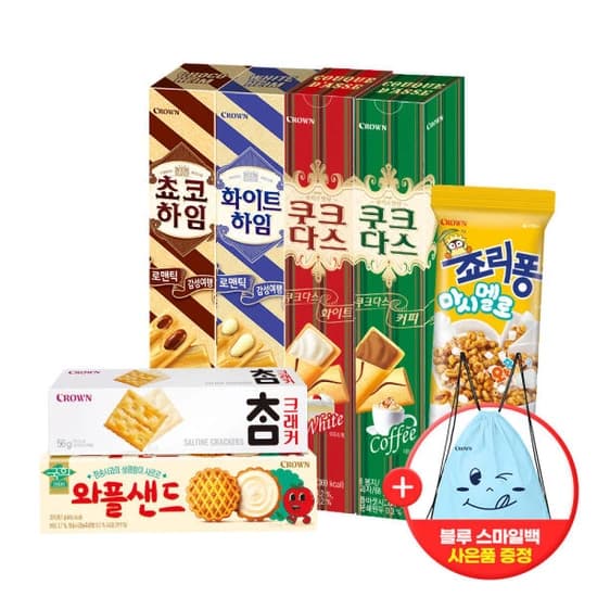 크라운 참쌀 선병,선과,누룽지 3봉지+스마일백(12,870원/무료배송)